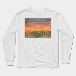 Grassland Sunset Long Sleeve T-Shirt